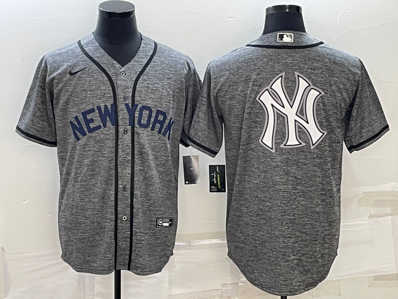 Men's New York Yankees Gray Authentic Jersey